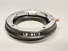 LM-M4/3 Adapter für Leica M Objektiv auf Micro 4/3 Halter. Olympus Panasonic #13