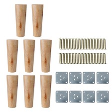 8 Stk Möbelfüße Holz