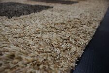 nr 443 / 2950 Handgeknüpfte Hochflor Langflor Shaggy Beige Teppich Wolle neu
