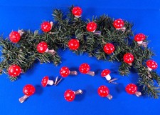20 Pilze Fliegenpilze mit Clip Befestigungsclip Christbaumschmuck Baumbehang