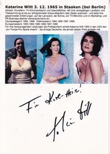 Autogramm - Katarina Witt