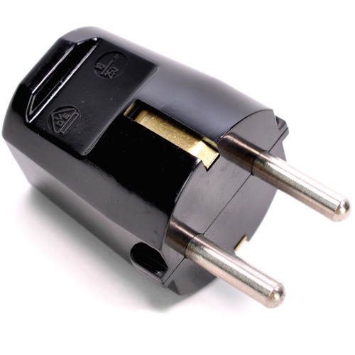 Schuko stecker aus duroplast - schuko-stecker,