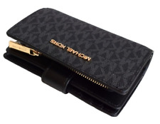 MICHAEL KORS Damen Geldbörse Wallet JET SET TRAVEL BIFOLD ZIP schwarz