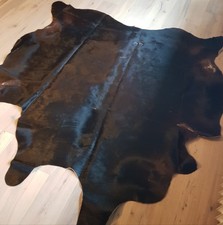 Kuhfell echt ,IKEA Koldby ,dunkelbraun top erhalten 200 x 200 cm