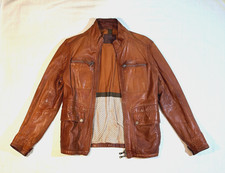 BOGNER JEANS Herren Luxus  Lederjacke.Braun-Cognac.Gr.48. Selten TOP,NP: 399 €