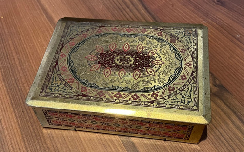 Messing vintage schatulle dose - messing,
