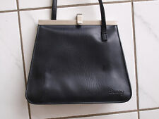 SUNNY Leder Tasche in Schwarz