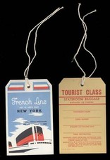 Compagnie Generale Transatlantique - Kofferanhänger  Liberte (ex Europa)