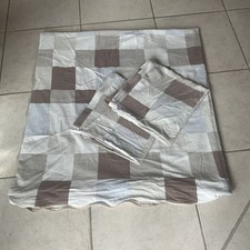 Bettwäsche 3 tlg.  180cm x 200 cm + 80x80cm Pflegeleicht Übergröße, angeraut