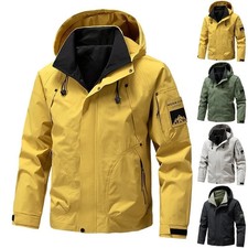 Herren Windjacke Windbreaker Regenjacke Wasserdicht Atmungsaktiv Herbst Jacke
