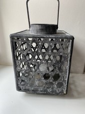 Holz Deko Laterne Shabby Landhaus Impressionen Weihnachten Terrasse Garten 