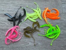 12x Trout Worm Forellenköder Gummiköder 12 Aromen Trout Area FTM UV + Glow