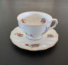 1905 Weimar Duxer Carstens Sammeltasse Mokka Mocca Streublumen Jugendstil Bunte