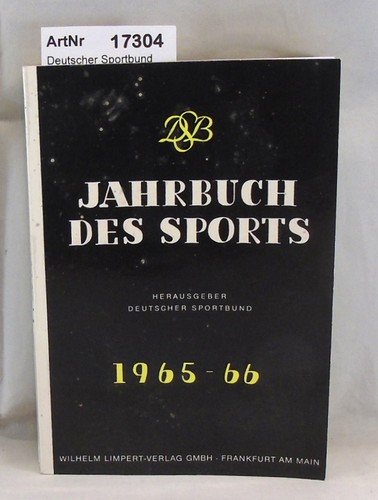 Deutscher sportbund jahrbuch - deutscher,