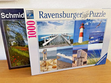 RAVENSBURGER/SCHMIDT*Puzzle 1000 Teile*2Stück*Maritime Impressionen/Insel Mainau
