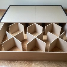 Rahmen für  Wasserbett 180 x 210 Von Akva 21cm Ahorn/Alukanten 