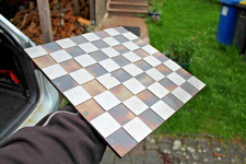 SCHACHBRETT massiv METALL