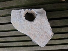 Hühnergott Lochstein 12 cm x 9 cm Ostsee Glück Haus Garten Aquarium HochzeitDeko