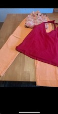 Sommer Set in tollem Orange:1 Hose Vanilia,1 Bluse Chiffon,1 Top