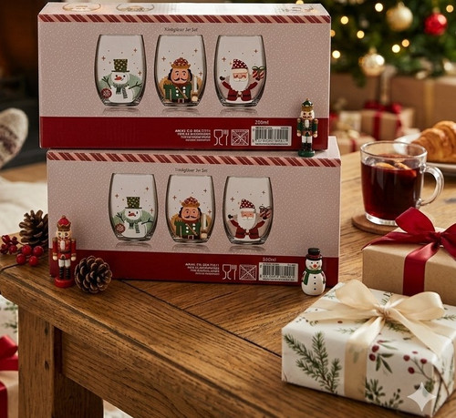 4er set trinkgläser aus glas - set,