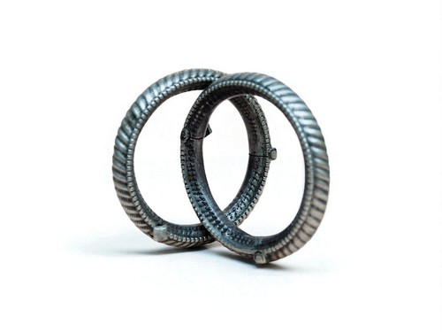 Paar antike silberarmbänder - antike,