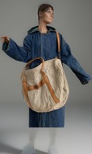 Vintage BREE Canvas, Leder/Leine, Tasche Shopper Tragetasche Reise