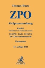Zivilprozessordnung: FamFG Verfahren in Familiensachen, EGZPO, Buch C.H.Beck