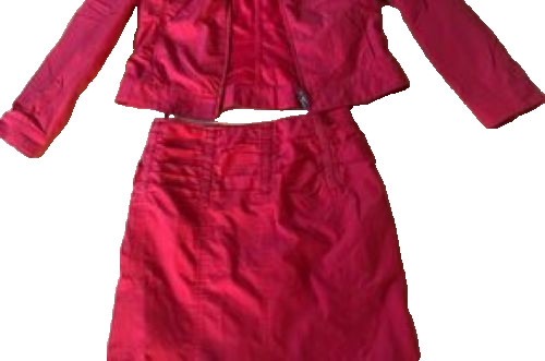 Leichtes rotes damenkostüm - leichtes,