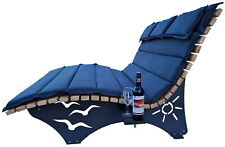 Set 2x Liegenauflage Auflage Waldsofa Saunaliege Polster Gartenliege Sonnenliege