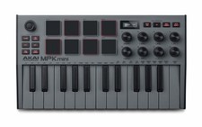 AKAI MPK mini MK3 Professional Midi Keyboard Controller Grau mit Tracking Neu