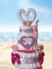 Windeltorte Mädchen pink