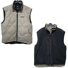 TIMBERLAND Herren Puffer Daunen Weste Gr. M reversible drehbar Steppweste Zip