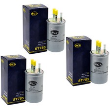 Kraftstofffilter 3 X SCT ST785 für Renault Logan Dacia Duster Ford Transit Kia