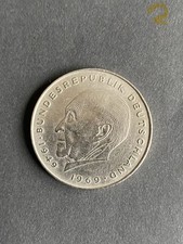 Münze 2 DM K. Adenauer 1969 D
