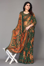 Party Wear Saree Floral