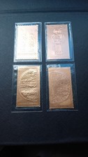ca. 1Gramm Gold 950-23Karat  4 ×Briefmarken -Sammler 