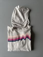 PATAGONIA SWEATSHIRT PULLOVER PULLI GR.S  GR.128 HELLGRAU MIT KAPUZE 8 JAHRE