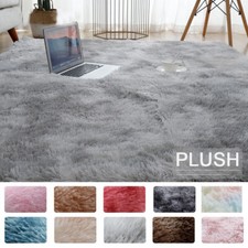 Flauschige Teppiche Hochflor Shaggy Teppich Langflor Wohnzimmer Pflegeleicht DHL