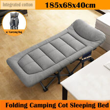 Campingbett Campingliege Gartenliege Feldbett Faltliege Gästebett + Matratze