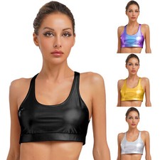 Damen glänzendes Metallic