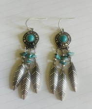 Ohrringe Türkis/Silberfarben