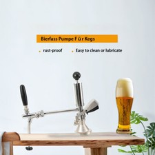 4in S System Picknick Pumpe Edelstahl Auslaufsicher Wiederverwendbar Fassbier