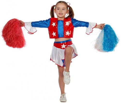 Cheerleader kleid kostüm - cheerleader,