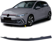Stoßstange Spoiler Leiste Matt LINKS für VW Golf 8 VIII GTI GTD R-Line 19-24