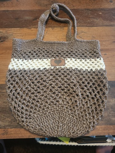 Handtasche gehäkelt 28x28 - handtasche, cm