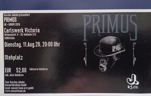 Primus ticket köln - 1x,