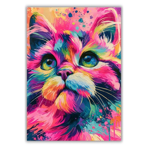 Neon pink katze - neon,