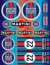 Martini Porsche Sticker Set