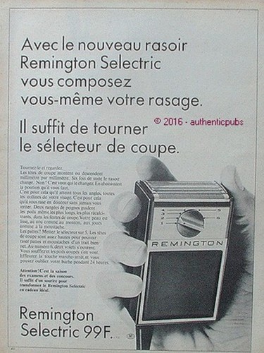 Reklame remington elektrischer - reklame,