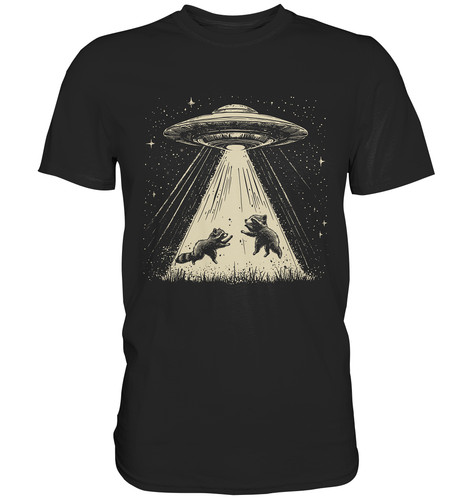 Waschbär ufo shirt - ufo, t-shirt